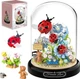 Интерьерный конструктор Sunshine in flowers Серия Flower Beetles Солнышки на цветах под куполом 596 деталей - изображение 1