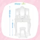 Дерев'яний столик з дзеркалом для дівчинки Kinderplay GREEN SERIES GS3304 із наліпками - изображение 10