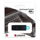 USB Flash Kingston DT Exodia, 64 Гб., Чорний - 227273 - зображення 2
