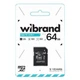 Карта пам'яті Wibrand MicroSDHC UHS-1, 64 Гб. - 533348 - зображення 2