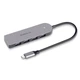 USB Hub REAL-EL CQ-415, Type-C, Серый - 356096 - изображение 2
