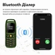 Міні-телефон SERVO B25 з Bluetooth-гарнітурою, 2 SIM, компактний кнопковий телефон зелений - зображення 6