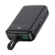 УМБ Acefast 20000mAh 22,5W PD,QC3.0 USB-A+USB-C In/Out,build-in cable M14 Black - зображення 3