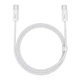Кабель Baseus Dynamic Series Fast Charging Data Cable Type-C to Type-C 100W 20V 5A 1м (CALD000202) White - зображення 1