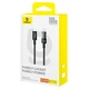 Кабель Baseus Gem Series Fast Charging Data Cable Type-C to Type-C 100W 20V 5A 1м (P10373000111-00) Black - зображення 6