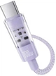 Кабель Baseus Gem Series Fast Charging Data Cable Type-C to Type-C 100W 20V 5A 1м (P10373000511-00) Purple - зображення 3