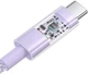 Кабель Baseus Gem Series Fast Charging Data Cable Type-C to Type-C 100W 20V 5A 1м (P10373000511-00) Purple - зображення 4