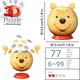 Пазл 3D Ravensburger Куля Winnie the Pooh з вушками 72 елементи 12008070 (4005555080701) - зображення 3