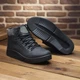Зимние кожаные спортивные ботинки, кроссовки на меху Nubuck Black 43 (арт. 2763750137) - изображение 4
