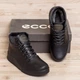 Зимние кожаные спортивные ботинки, кроссовки на меху Nubuck Black 41 (арт. 39113747) - изображение 6