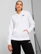 Толстовка на молнии с капюшоном женская Puma Ess Small No. 1 Logo Comfort Full-Zip Hoodie Tr 68241002 XS White (4067983471308) - изображение 5