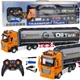 Игрушечная фура бензовоз Oil Tanker на пульте управления 1:24, аккумуляторная, светятся фары, звук, длина 47.5 см - изображение 2