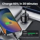 Автомобільний зарядний пристрій Ugreen CD239 63W із портом USB-C PPS-45W USB-A 18W 1C1A Black (90645) - зображення 2