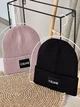 Шапка вязаная теплая с отворотом One Size Черный (Шапка CELINE 550) - изображение 4