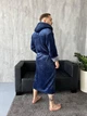 Халат мужской комфортный махровый 2XL синий (DO2592/1) - изображение 5