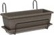 Вазон Teraplast NARA kit 80х20 см з піддоном Cіро-коричневий (33169080406) - зображення 1