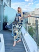 Парео женское пляжное воздушное Oversize XL-5XL синий (SW643) - изображение 2