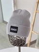 Шапка зимняя вязаная с логотипом One Size Графит (Шапка HUGO 605) - изображение 1