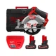 Пила дискова ручна акумуляторна безщіткова MILWAUKEE, M12 FCS442-502X, діаметр 140мм (зарядний пристрій С12 С, 2 - зображення 1