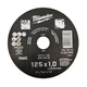 Диск отрезной MILWAUKEE D 125 мм по металлу, SCS 41/125x1 (4932479578) - изображение 1