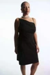 Сукня жіноча COS asymmetric draped mini dress 1158191001 S Чорний - изображение 2