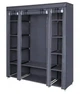 Тканевый шкаф HCX Storage Wardrobe 136×46×176 см с полками - изображение 2