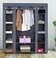 Тканевый шкаф HCX Storage Wardrobe 136×46×176 см с полками - изображение 3