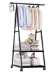 Вешалка для одежды The New Coat Rack на колесах с полкой 158х55см - изображение 7