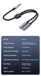 Аудио кабель разветвитель Rocoren 3.5mm Male – 2×3.5mm Female, Stereo/Mic Dark Grey (43765) - изображение 2