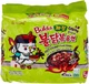 Острый рамен быстрого приготовления бульдак с курицей и бобами Buldak Jjajang Hot Chicken Flavor Ramen Samyang 140 г (5 шт) - изображение 1