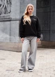 Худи женский стаф черный оверсайз спортивный Staff er black oversize M (384339) - изображение 3