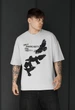 Футболка Чоловіча Стаф Біла Оверсайз Staff Pretty Oversize XS (384333) - зображення 1