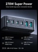 Настільний зарядний пристрій Rocoren 0242 270Wmax GAN (PPS PD3.0 QC5.0) порти 4TypeC + 2USB Black (43778) - зображення 3