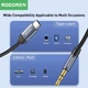 Аудио кабель AUX Rocoren TypeC - 3.5mm Male 0.5m Dark Grey (43769) - изображение 3