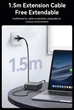 Настільний зарядний пристрій Rocoren 0242 270Wmax GAN (PPS PD3.0 QC5.0) порти 4TypeC + 2USB Black (43778) - зображення 9