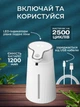 Дозатор для жидкого мыла сенсорный диспенсер моющего средства антисептика геля электрический автоматический аккумуляторный настольный настенный для ванной комнаты кухни бесконтактный с дозировкой белый Joy of Life - изображение 4