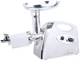 М'ясорубка електрична Crownberg CB-4213 3000W з реверсом та соковижималкою, 3 решітки 3/5/7 мм, насадки для ковбас та кеббе, шнекова електром'ясорубка з металевим шнеком для дому біла - зображення 3