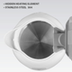 Електрочайник 1л 900-1100W пластик (диск) MR-012-GREY Maestro - зображення 3