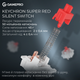 Клавіатура бездротова GamePro Asgard Drakkar Keychron Super Red Switch Wireless/Bluetooth/USB Black (MK305BK) - изображение 9
