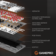 Дротова механічна клавіатура GamePro Genesis Metallic (MK144G) 100% Red switches - зображення 14
