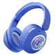 Детские беспроводные наушники Stitch KT-100 Blue Bluetooth с RGB-подсветкой, микрофоном и слотом MicroSD - изображение 1