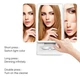 Дзеркало для макіяжу потрійне Tri Color Makeup Mirror CX-8 з LED-підсвічуванням, сенсорним керуванням та відсіком для контактних лінз - зображення 3