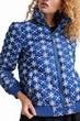 Утеплена жіноча куртка Desigual Prunilda синя з вишивкою M 22SWEW22/5160 (M) - зображення 3