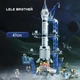Развивающий конструктор Space Shuttle Lelebrother 8864, космическая ракета, 452 детали - изображение 7