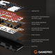 Дротова механічна клавіатура GamePro Genesis Metallic (MK144B) 100% Red switches - зображення 14