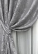 Комплект штор на люверсах VR-Textil Жакард Sultan YL № 1668ш Сірий 150х250 см 2 шт (37-0169) - зображення 5