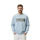 Чоловічий бавовняний світшот із синім принтом Zara M 0962/374/403 (M) - изображение 1