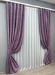 Комплект готовых штор VR-Textil Жаккард Sultan XO №1145ш Фиолетовый 150х270 см 2 шт (30-960) - изображение 3