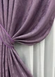 Комплект готовых штор VR-Textil Жаккард Sultan XO № 1145ш Фиолетовый 100х270 см 2 шт (31-430) - изображение 5
