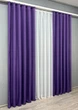 Комплект готовых штор VR-Textil Лен Мешковина №1066ш Фиолетовый 150х280 см 2 шт (30-877) - изображение 4